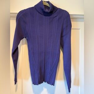 White House Black Market Rich Purple Turtleneck Sweater